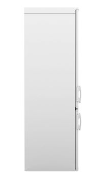 White refrigerator. Isolated render on a white background