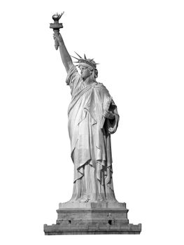 Statue of liberty isolated on white