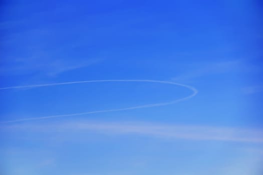Image of the summer fluffy blue sky