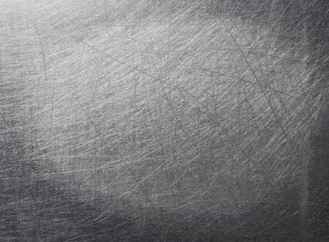 Scratched metal texture background. Close up