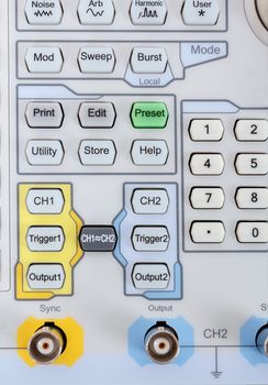 keyboard of Modern testing equipment - analyzer