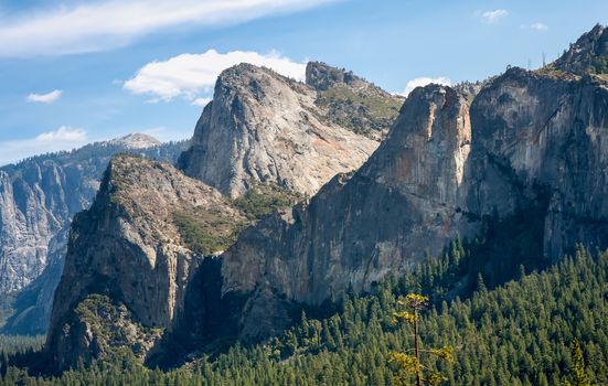 This is one of the famous sights in Yosemite National Park, seeing Cathedral Rocks as you exit the tunnel leading to Yosemite Valley.