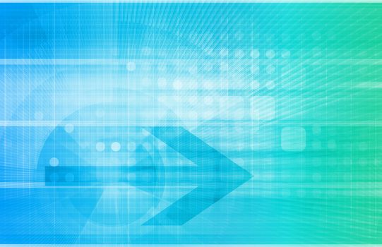 Digital Economy Abstract Business Concept as Art 