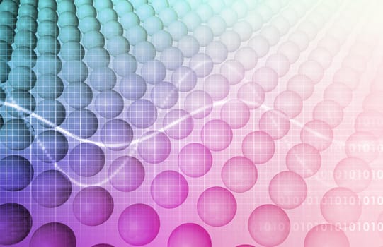 Science Technology Data as a Abstract Art