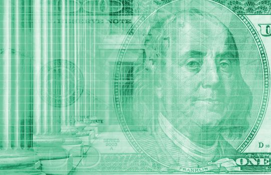 A Finance Spreadsheet Tech Graph Art Background