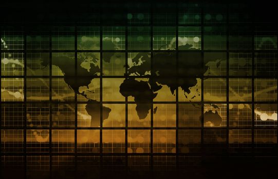 Futuristic Technology as a Concept Background Art