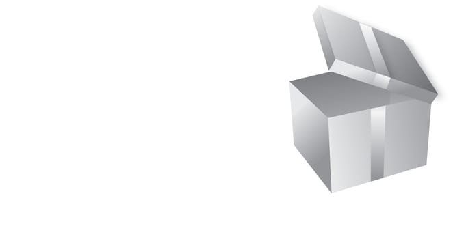 drawing of isolated grey box