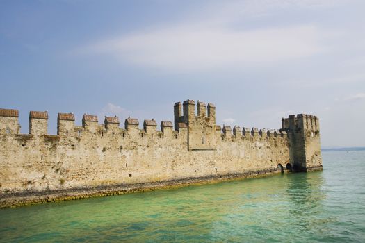 Sirmione castle, Garda lake, Brescia, Italy
