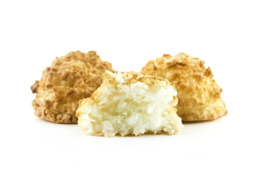 coconut candy isolated on white background