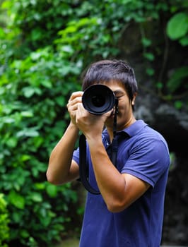 Asian male photographer