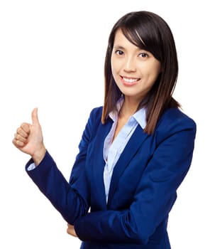 Asian business woman with hand gesture