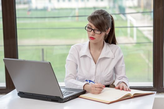 bussineswoman with laptop 