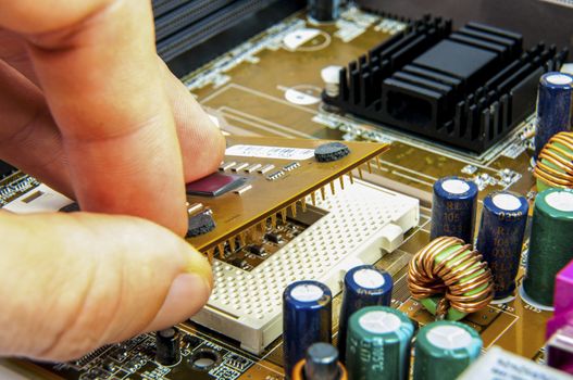 An image of central processing unit. CPU