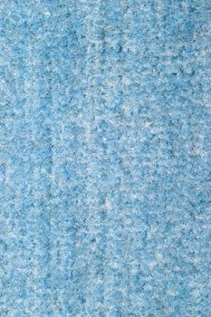 Background of blue carpet or foot scraper