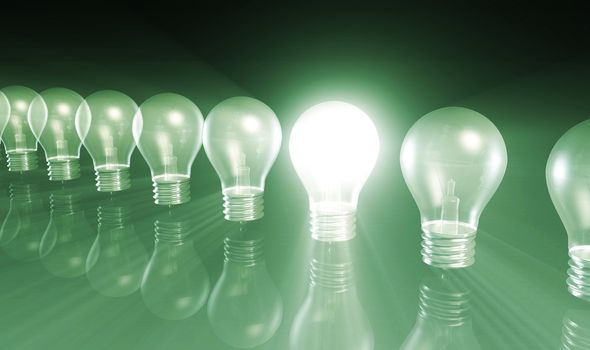 Innovation with Special Light Bulb Lit As Concept