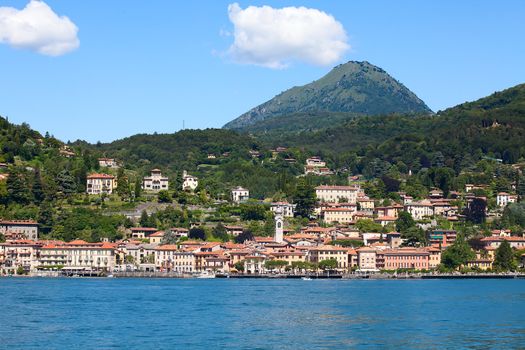 Panoramic view of Menaggio town (Como lake, Italy)
