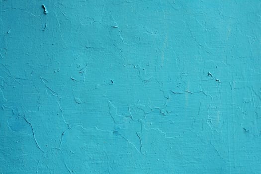 Texture of old painted blue wall