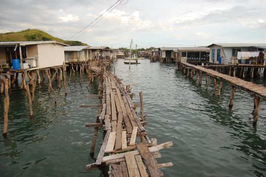 Village on the water, Papua New Guinea