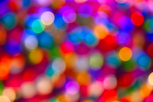 blurred defocused multi color lights