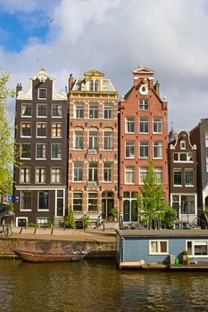 Traditional houses of the Amsterdam, Netherlands