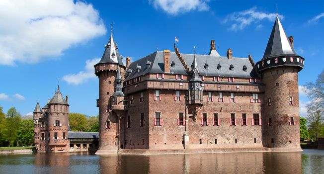 Ancient De Haar castle near Utrecht, Netherlands