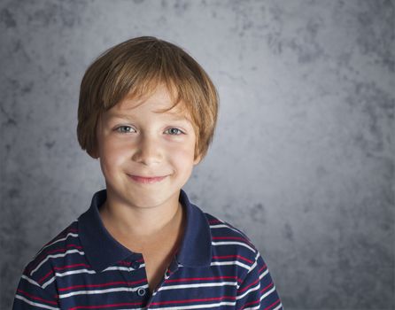 portrait of a handsome smiling boy