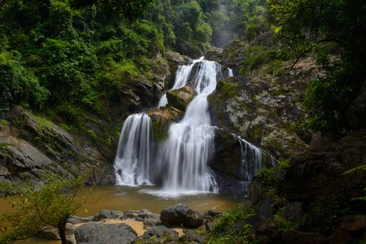 krungching waterfall is big waterfall in Nakhonsithammarat,Thailand