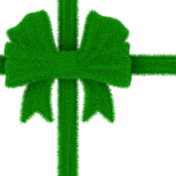 Bow on white background. Isolated 3D image
