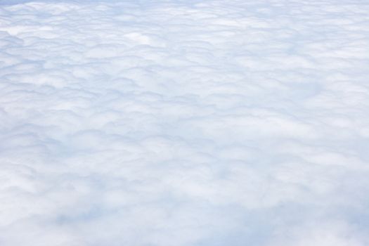 A view above white clouds