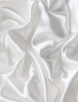 Smooth elegant white silk can use as wedding background 