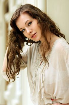 Portrait of beautiful woman