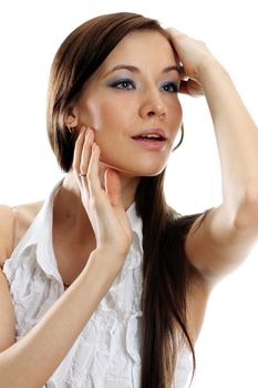 Portrait of beautiful woman