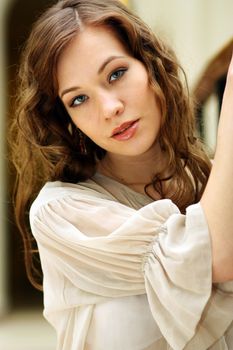 Portrait of beautiful woman