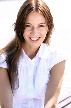 Beautiful young woman. Outdoor portrait