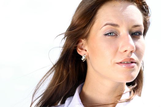 Beautiful young woman. Outdoor portrait