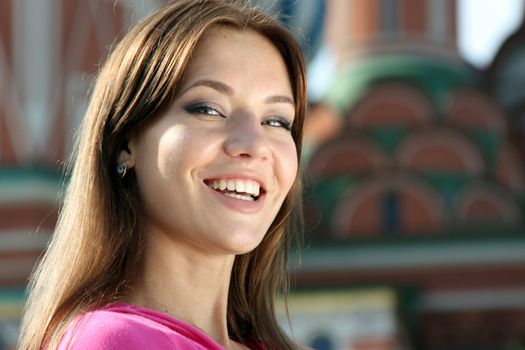 Beautiful young woman. Outdoor portrait