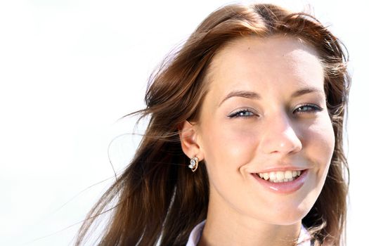 Beautiful young woman. Outdoor portrait
