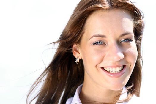 Beautiful young woman. Outdoor portrait