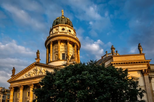 German Cathedral on Gendarmenmarkt Square in Berlin, Germany