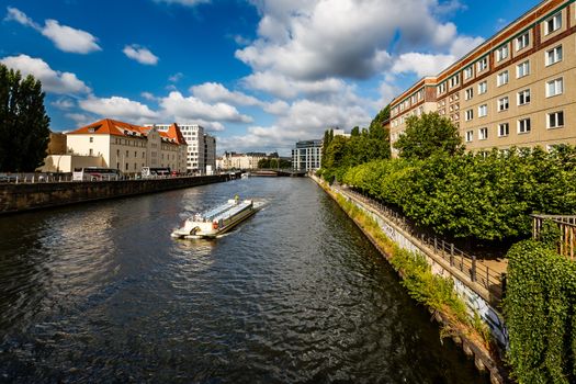 Boat Trip in the Spree River, Berlin, Germany