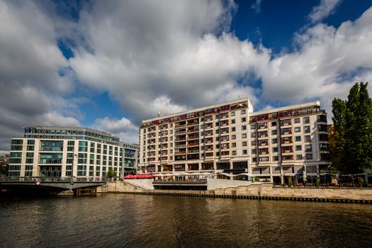 Friedrichstrasse Bridge Over the Spree River in Berlin, Germany