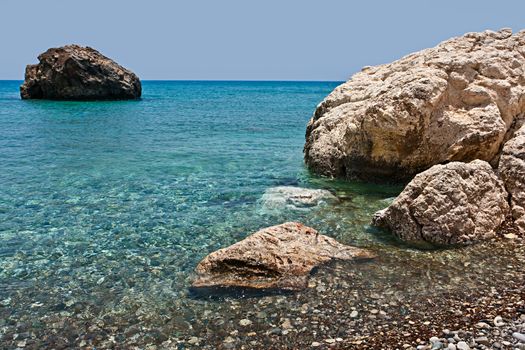 Cyprus. Mediterranean Sea landscape