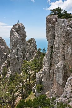 Ay Petri. Crimean mountains. Black Sea