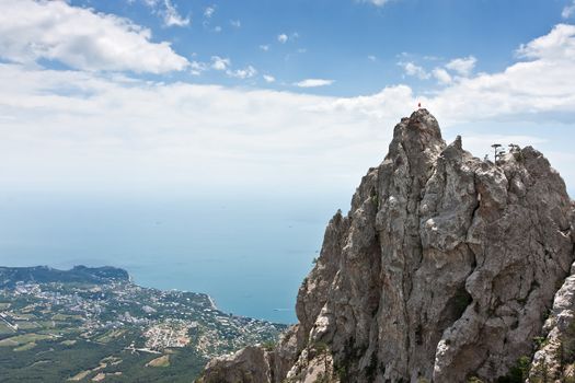 Ay Petri. Crimean mountains. Black Sea