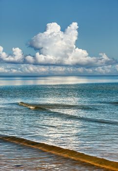 Beautiful Sea, Clouds and Blue Sky