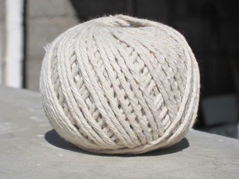 Round Cotton wire on a very sunny day                   