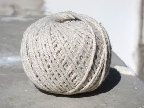 Round Cotton wire on a very sunny day                   