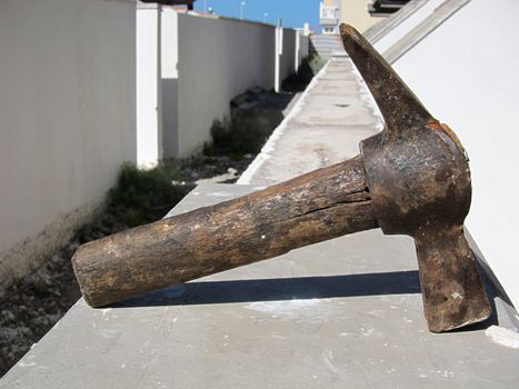 Wooden Hammer on a very sunny day in Tenerife            