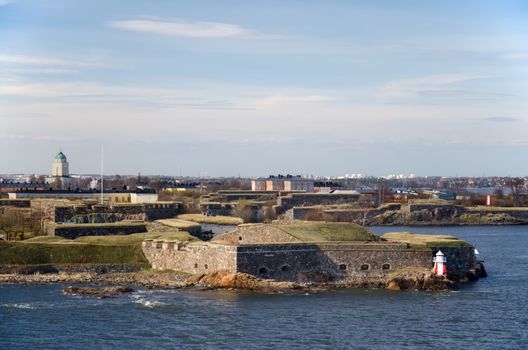 Fortress of Suomenlinna Island near Helsinki. Finland.