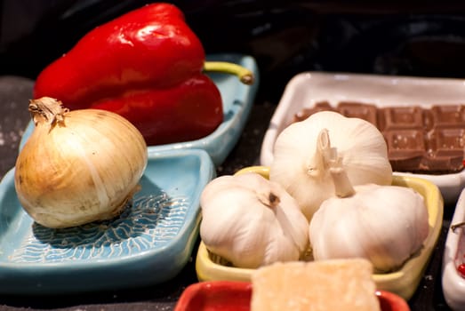 Ingredients for cooking.